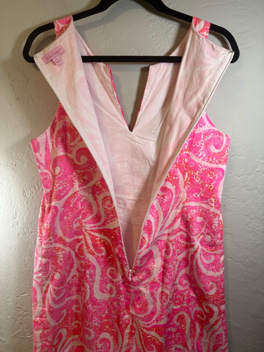 Lilly Pulitzer Ryder Pink Pout PBJ Print Lace Front Shift Dress - Picture 7 of 9